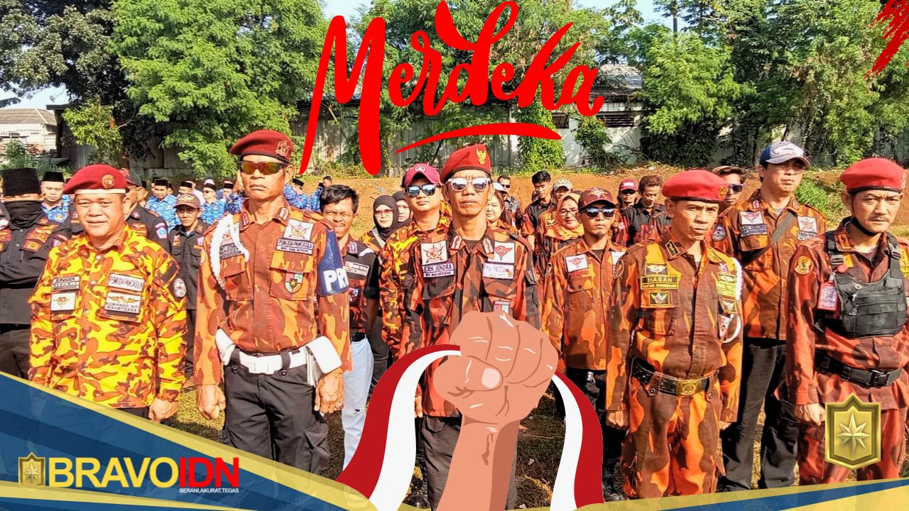 PAC Pemuda Pancasila Kecamatan Gunung Putri Berpartisipasi dalam Upacara HUT RI ke-80
