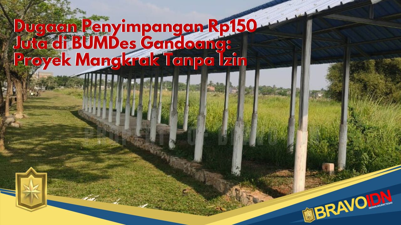 Sorotan Publik, BUMDes Gandoang: Proyek Mangkrak Tanpa Izin, LSM Vosy Desak Audit Independen
